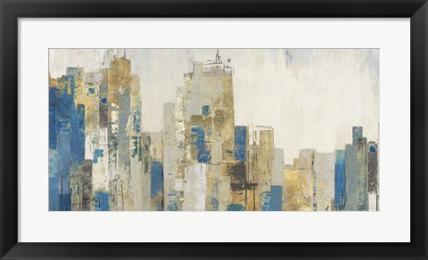 Framed Wide City Blues Print