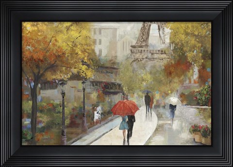Framed Parisian Avenue Print