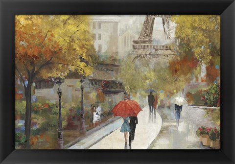 Framed Parisian Avenue Print