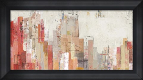 Framed Pink City Print