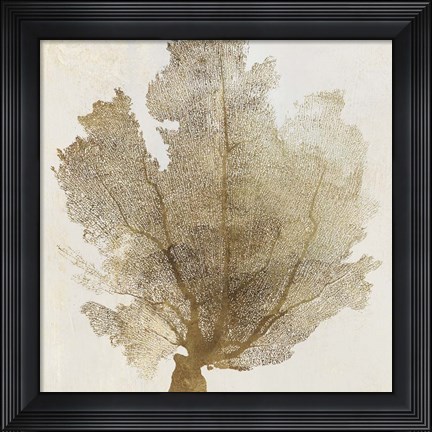 Framed Gold Coral I Print