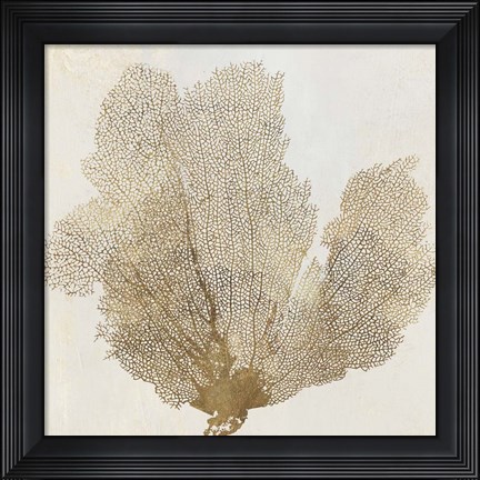 Framed Gold Coral II Print