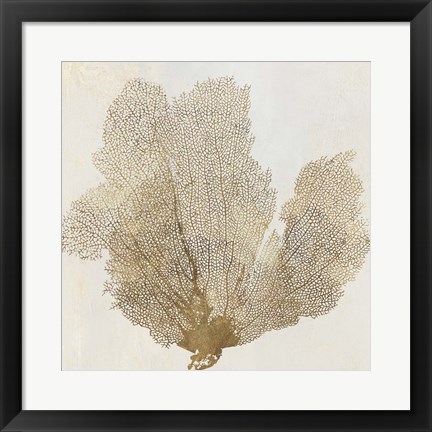 Framed Gold Coral II Print