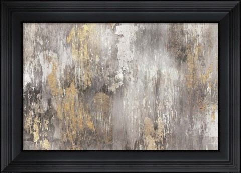 Framed Gold Ikat - Light Print