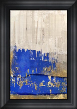Framed Indigo Abstract II Print