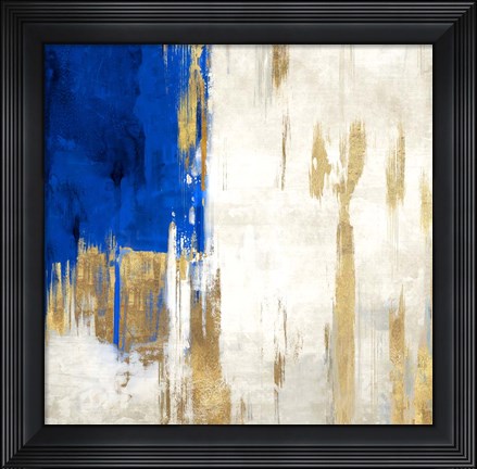 Framed Indigo Abstract III Print