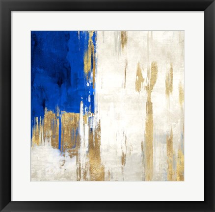 Framed Indigo Abstract III Print