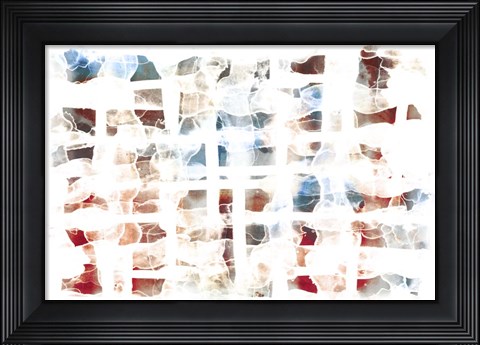 Framed Abstract Checkers Print