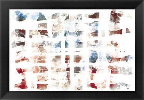 Framed Abstract Checkers Print