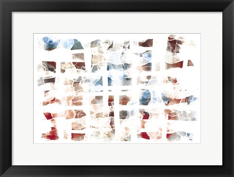 Framed Abstract Checkers Print