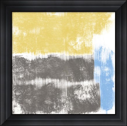 Framed Yellow Geo Print