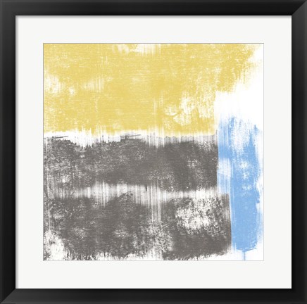 Framed Yellow Geo Print
