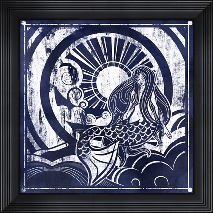 Framed Ink Dip Mermaid Print