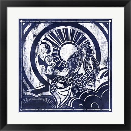 Framed Ink Dip Mermaid Print