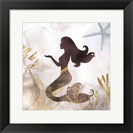 Framed Mermaid II Print