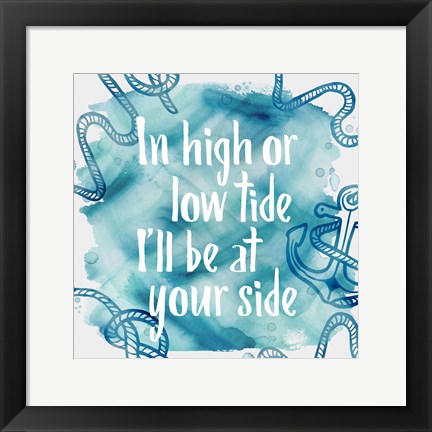 Framed In High Tide Print