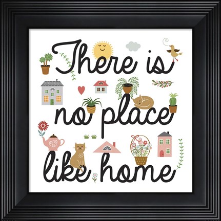 Framed No Place Like Home Print