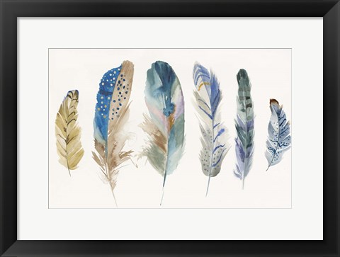 Framed Feather Weather II Print