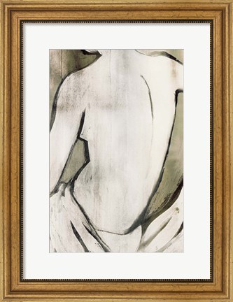 Framed Nude Sepia II Print