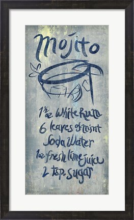 Framed Mojito Blue Print