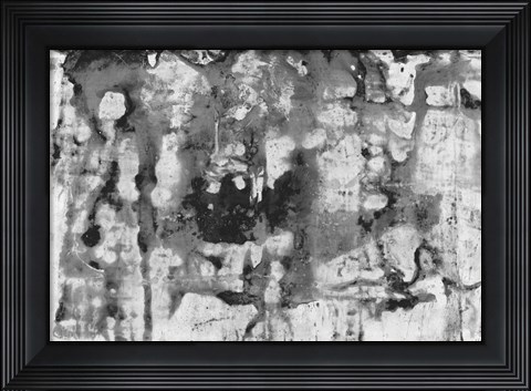 Framed Black and White Abstract II Print