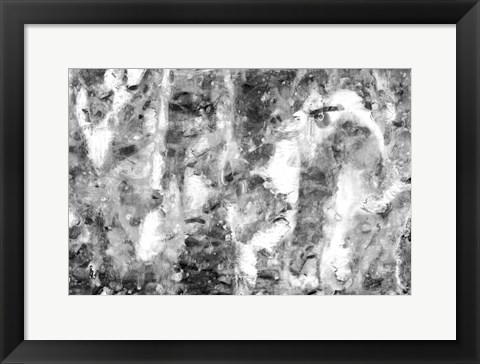 Framed Black and White Abstract III Print