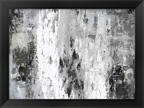 Framed Black and White Abstract IV Print