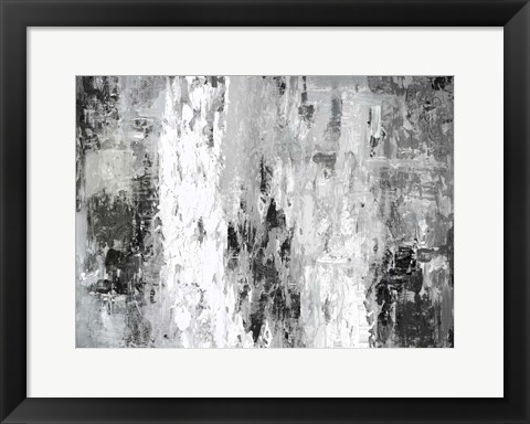 Framed Black and White Abstract IV Print