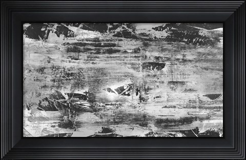 Framed Black and White Abstract V Print