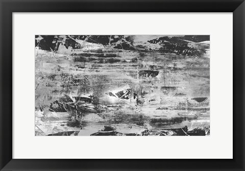 Framed Black and White Abstract V Print