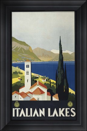 Framed Italian Lakes Print