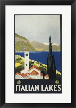 Framed Italian Lakes Print