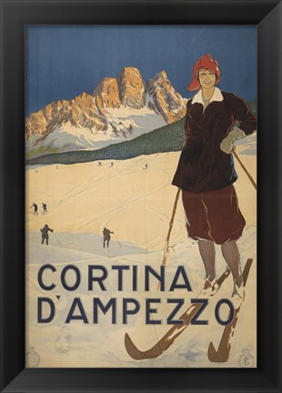 Framed Cortina D Ambrezzo Print