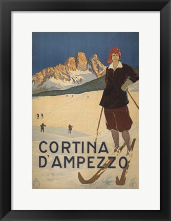 Framed Cortina D Ambrezzo Print