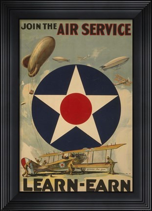 Framed Air Service Print