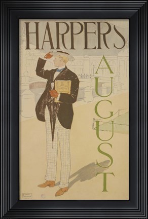 Framed Harpers August Print