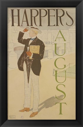 Framed Harpers August Print