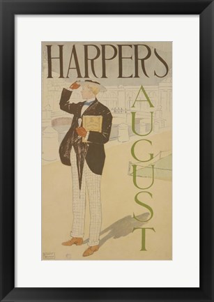 Framed Harpers August Print