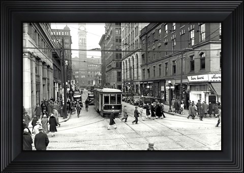 Framed Bay Trolley Print