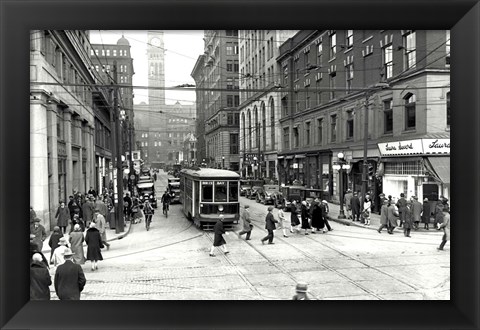 Framed Bay Trolley Print