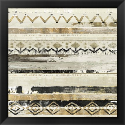 Framed African Patchwork II Print