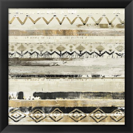 Framed African Patchwork II Print