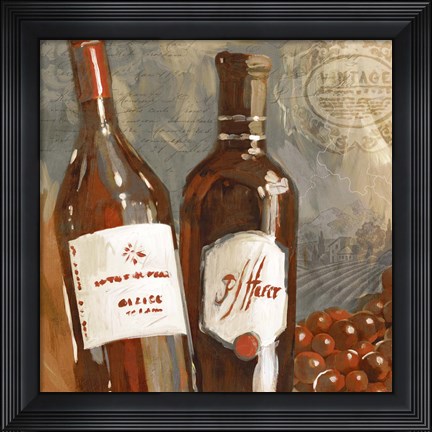 Framed Red Wine I Print