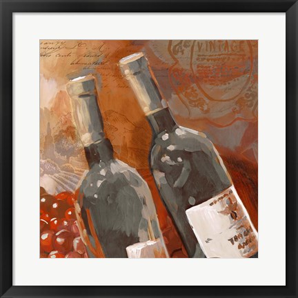 Framed Red Wine II Print