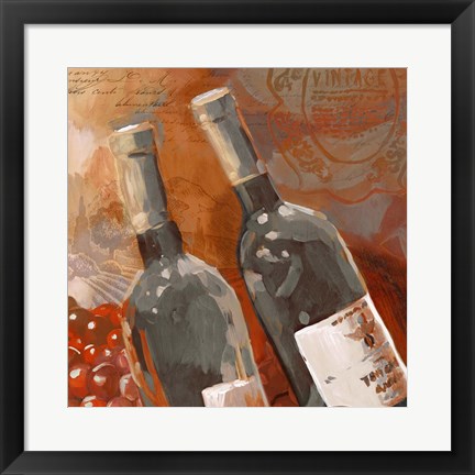 Framed Red Wine II Print