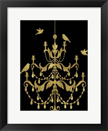 Framed Deckled Gold I Print