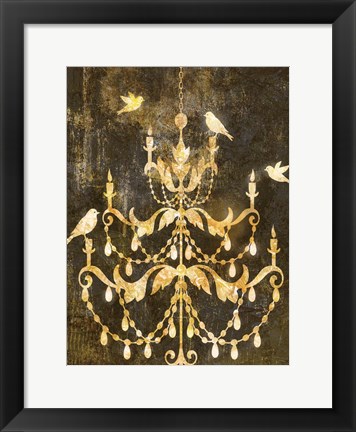 Framed Deco Gold Distress I Print