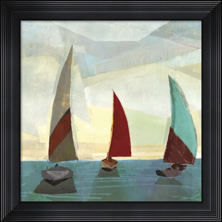 Framed Gallivant Yellow I Print