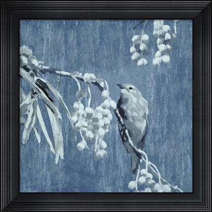 Framed Denim Songbird II Print