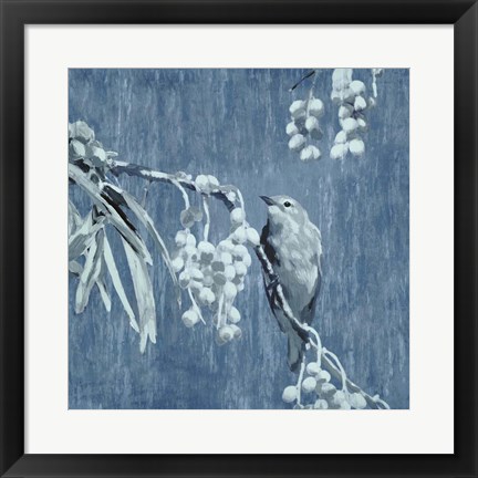 Framed Denim Songbird II Print